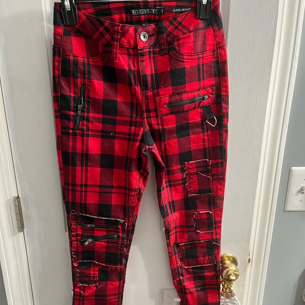Nwot Plaid Skinny Jeans (Hot Topic)